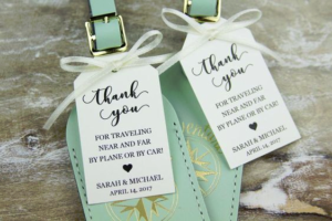 wedding favours luggage tags